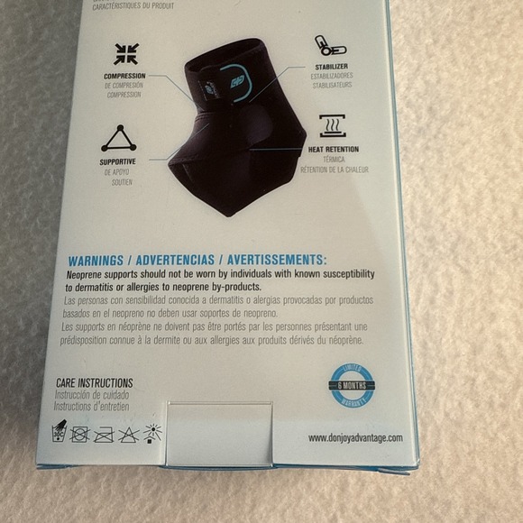 DonJoy Advantage Stabilizing Ankle Brace - Adjustable, Low Profile - S-M Black - Picture 5 of 10